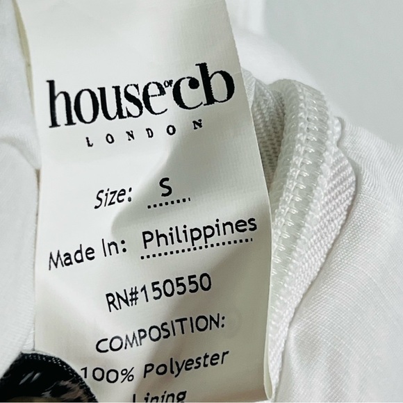 House of CB Princess rose Pink and White Ruched Ruffled floral Mini Sundress s - Picture 5 of 10